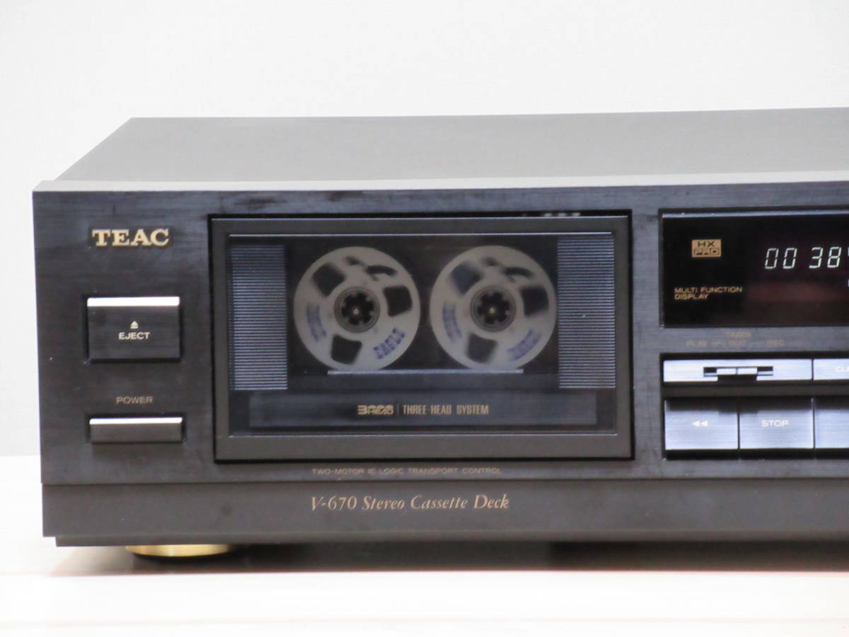 ◇TEAC V-670 3ヘッドカセットデッキ 動作保証品◇の落札情報詳細