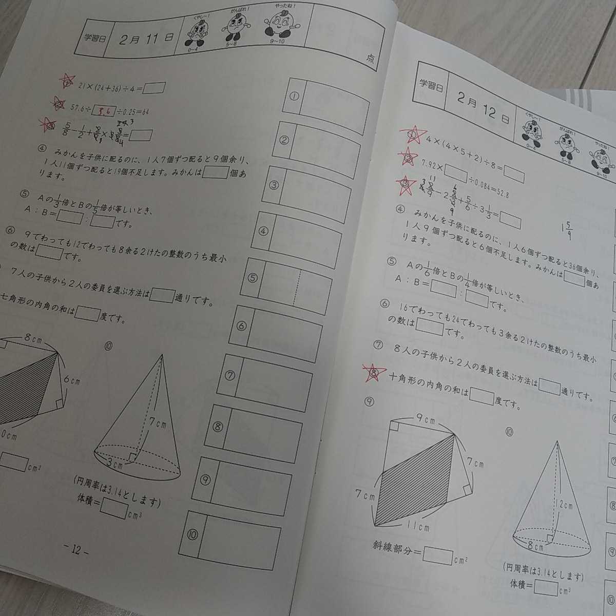 ㉑ 希少 グノーブル 小2 算数基礎力テスト サピックス 算数基礎