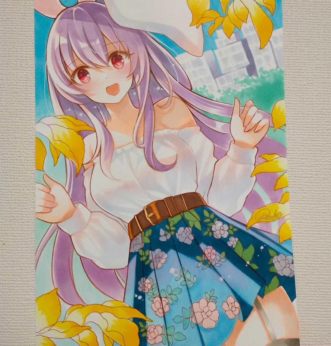 H*l様 ハコニワリリィ 手形サイン色紙 限定品】ハコニワリリィ Hanon