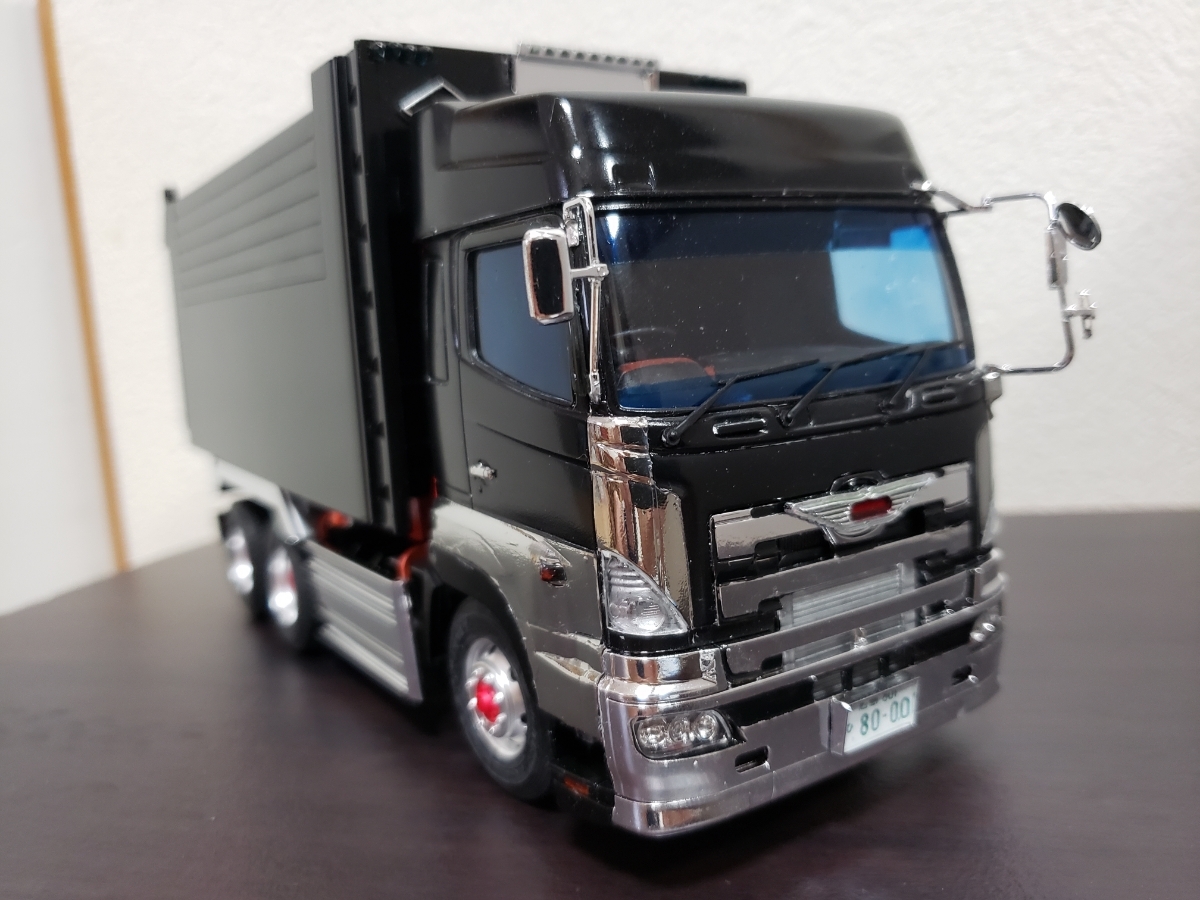 デコトラ、プロフィア、デカ箱、ダンプ、1／32、完成品 デコトラ・デカ