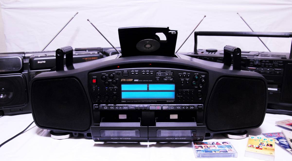 中古】【美観/バブルラジカセ四天王】AIWA CSD-XR90 アイワ バブル