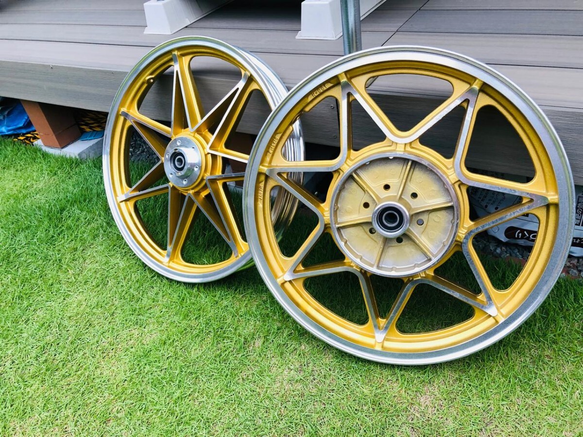 GS400キャストホイール金7無/社外 セブンスターキャスト