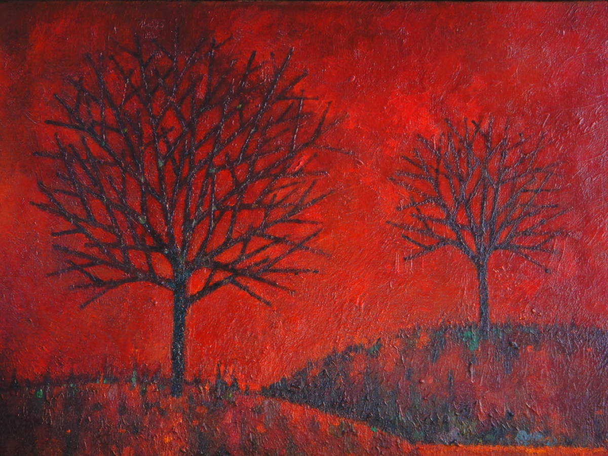 田渕眞兒 田渕眞兒 油絵 油彩画 抽象画 s 額付 油絵 油彩