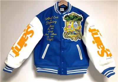 SAINT Mxxxxxx Michael Takashi Murakami Varsity Jacket stadium