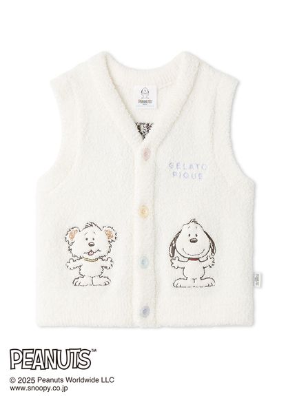 PEANUTS PUPPIES】【BABY】ベビモコベスト(ポンチョ・パーカ)｜ルーム