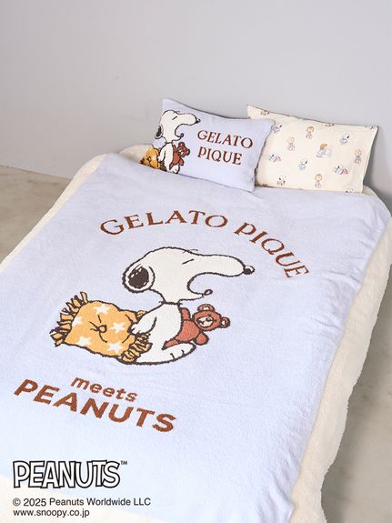 PEANUTS】オリジナルアート ジャガードマルチカバー(ブランケット