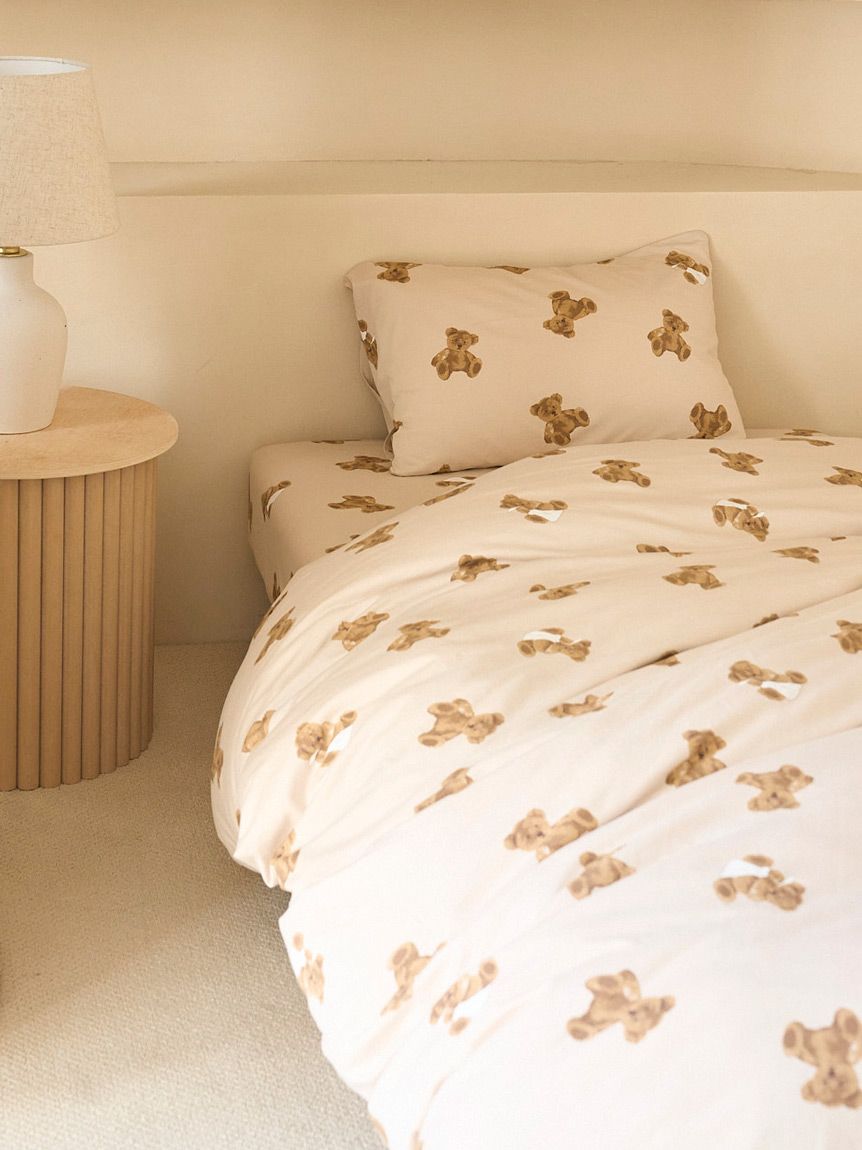 Sleep】ベア柄3点セット（セミダブル）(寝具セット)｜ルームウェア