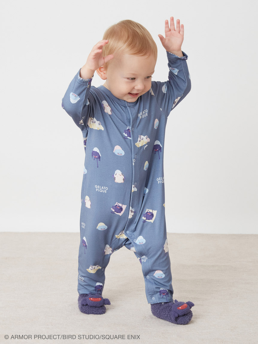 ドラゴンクエスト】【ベビー】アソートモンスター総柄ロンパース