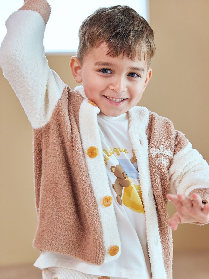 KIDS】ベビモコはちみつベアピケジャン(パーカ)｜ルームウェア