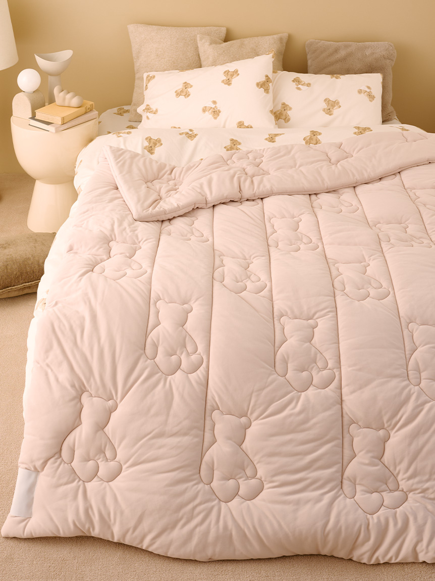 Sleep】ベア柄2点セット（シングル）(寝具セット)｜ルームウェア