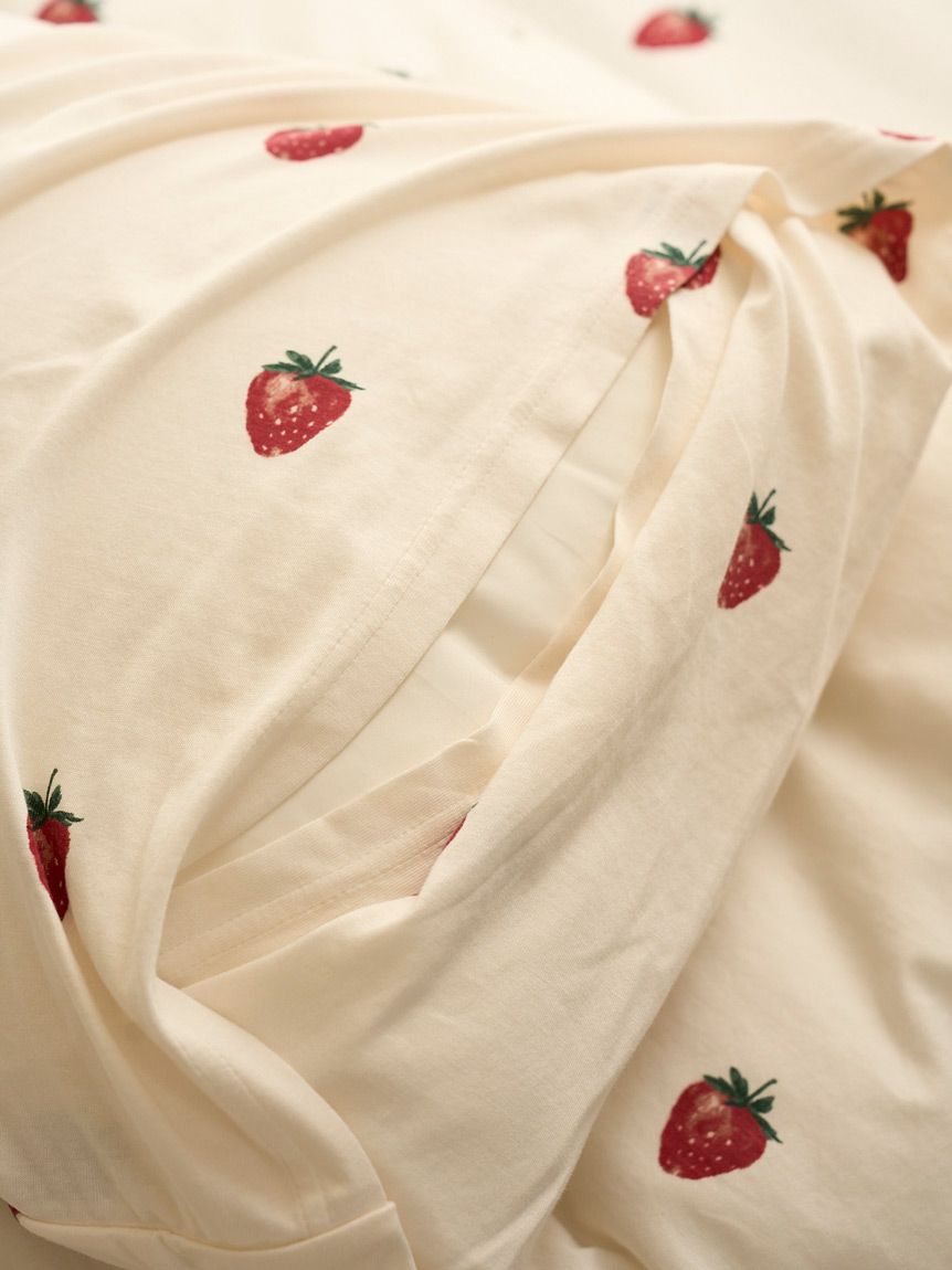 Sleep】ストロベリー柄2点セット（セミダブル）(寝具セット)｜ルーム