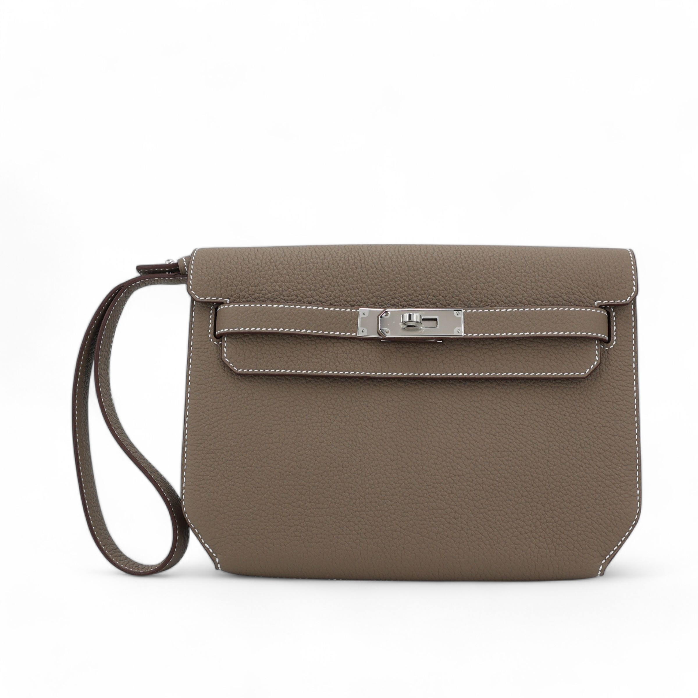 ランク N 新品 HERMÈS エルメス ケリーデペッシュ25 エトゥープ (18