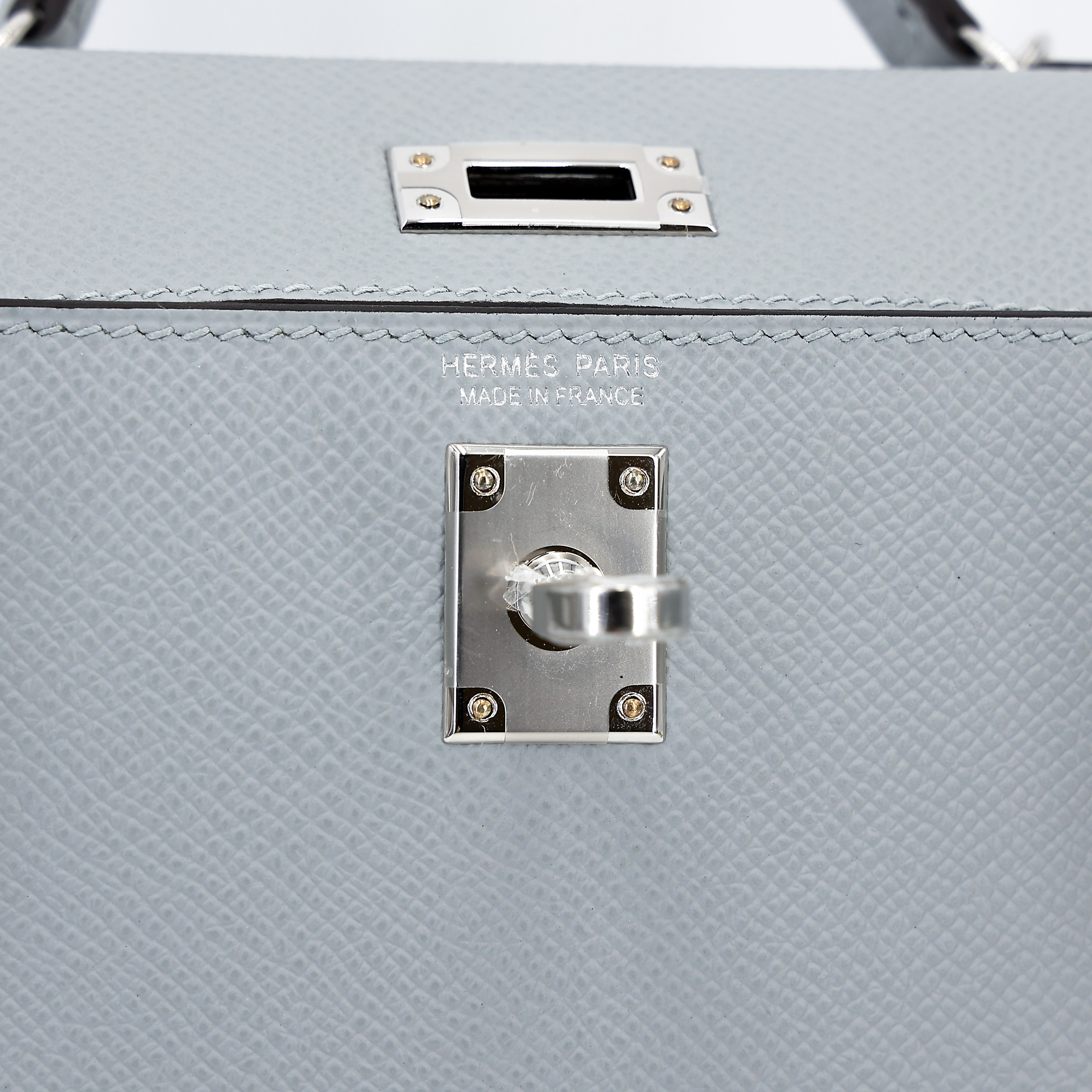 ランク N 新品 HERMÈS エルメス ミニケリー2 ブルーグラシエ (8U