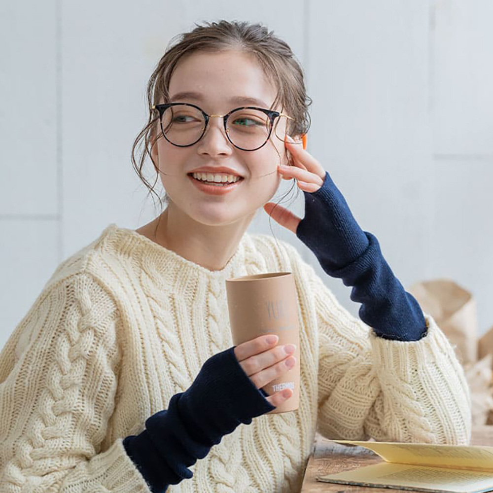 カシミヤ 100％ アームウォーマー レディース プレゼント リブ編み