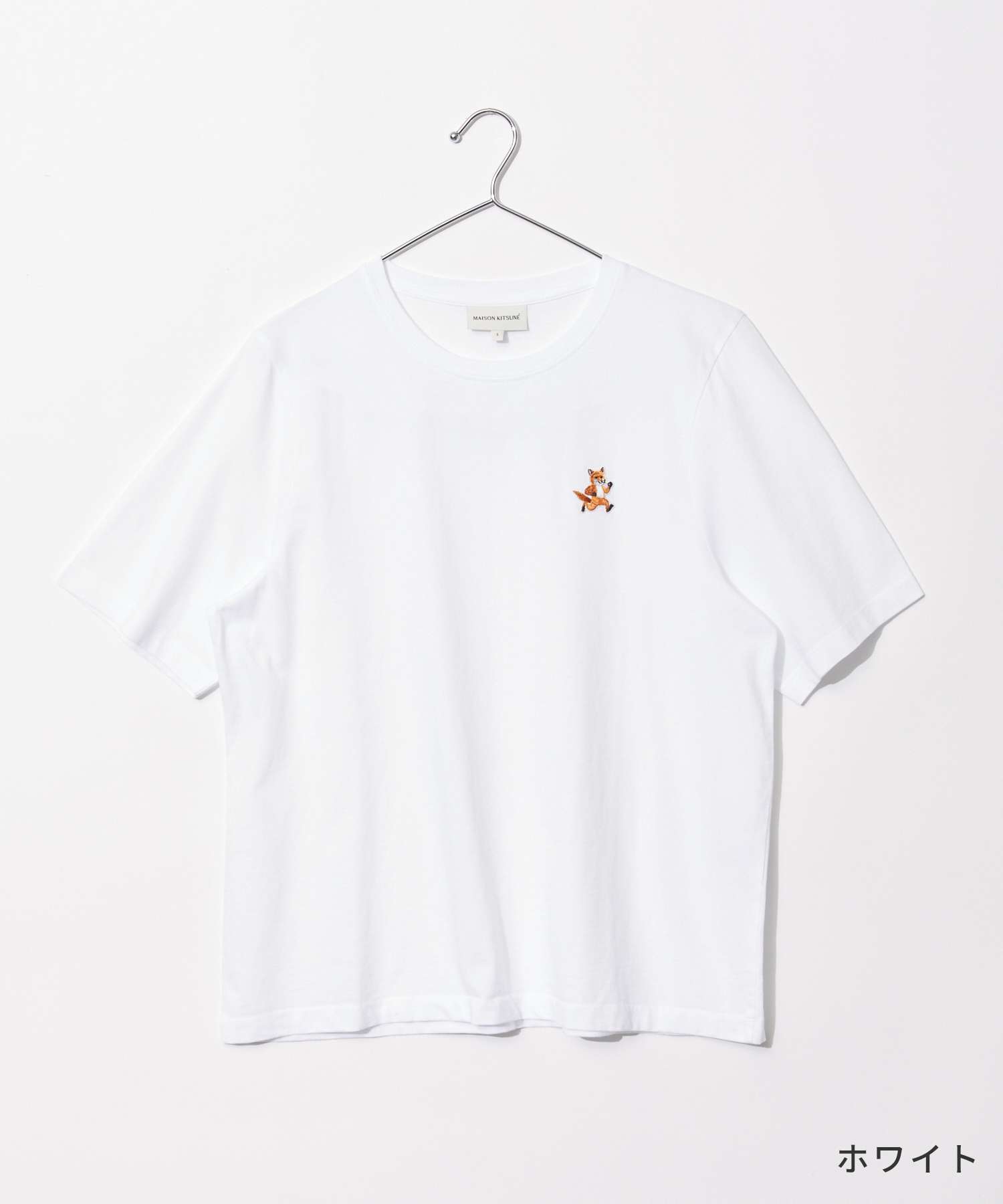 メゾンキツネ MAISON KITSUNE MW00119KJ0008 Tシャツ SPEEDY FOX PATCH