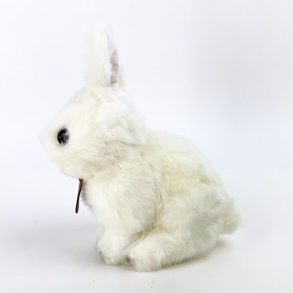 日本製 手作りぬいぐるみうさぎ 座り ホワイト 4905330014436 ホワイト