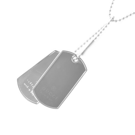 グッチ GUCCI DOG TAG ドッグタグ ペンダント ネックレス 010492 09840