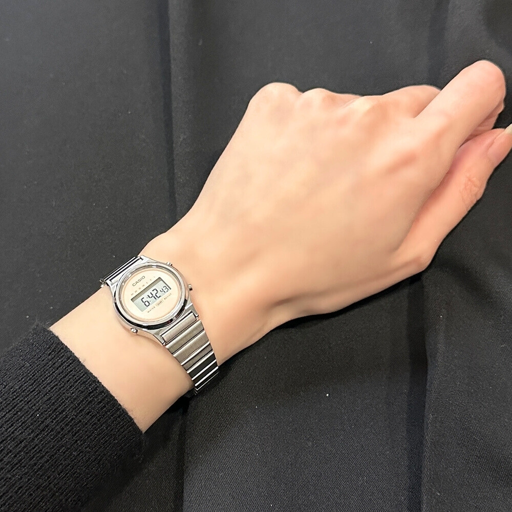 カシオ スタンダード デジタル 腕時計 レディース 母の日 シルバー