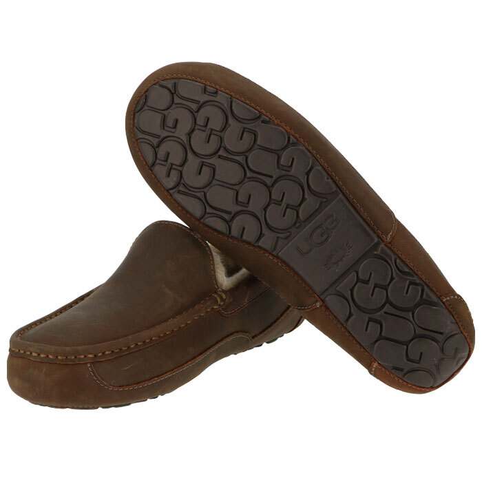 UGG メンズ スリッポン 通販 モカシン 本革 天然皮革 シープスキン