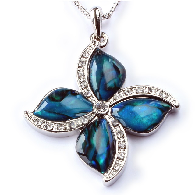 天然素材 ニュージーランド産 パウア貝のアクセサリー* アバロンシェル