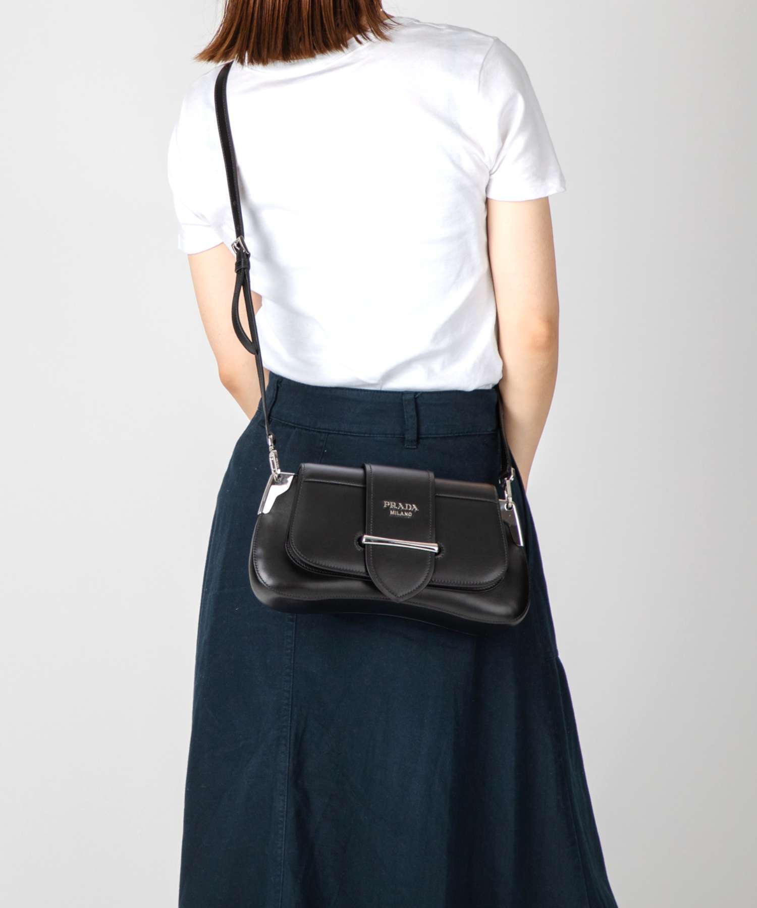 プラダ PRADA 1BD168 2AIX ショルダーバッグ シティカーフ レディース