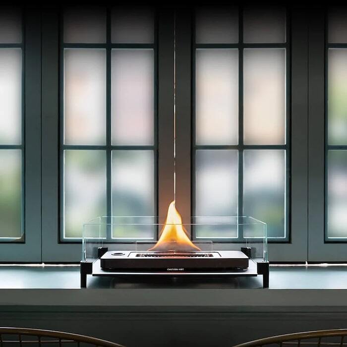 LOVINFLAME ラビンフレーム テーブルトップ180 ウィンドガード 延焼し