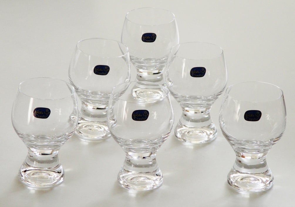 ボヘミア クリスタル ジーナ ワイングラス6客 190CC【ドリンクグラス