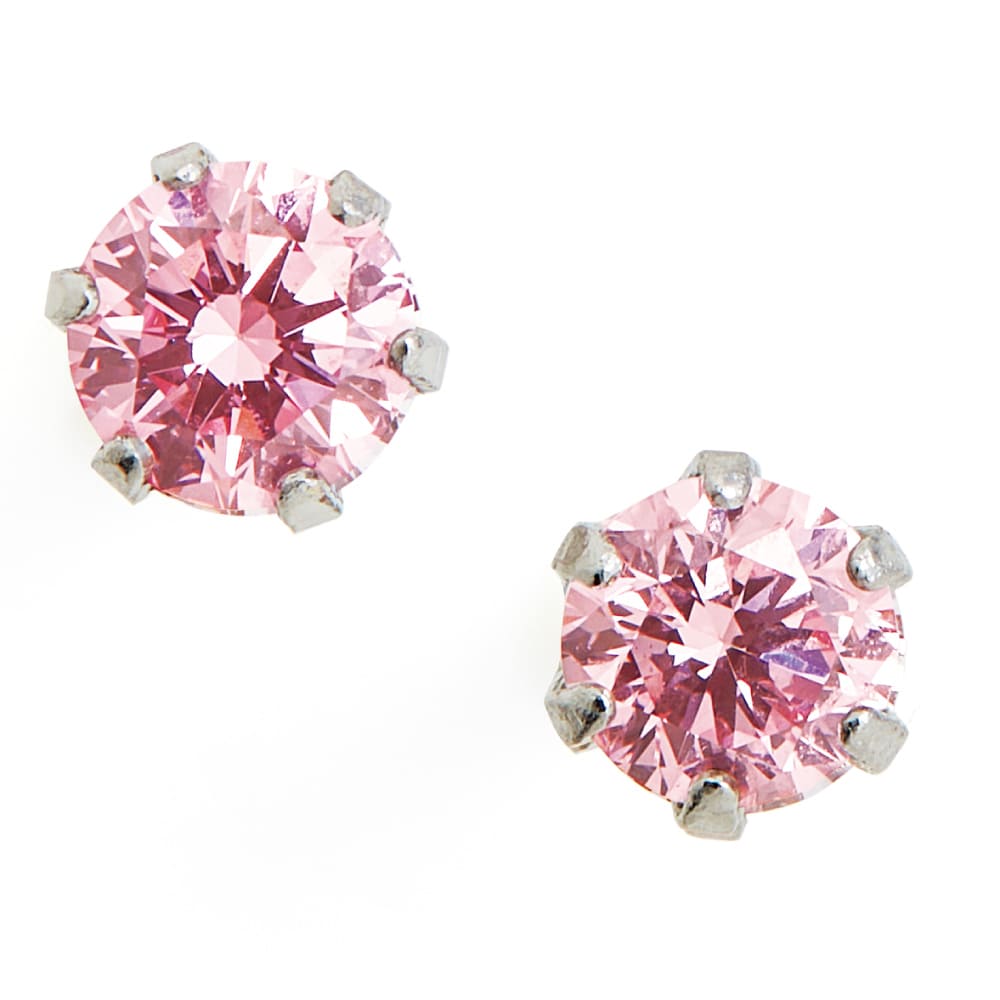 Pt 計0.2ctラボグロウンピンクダイヤ ピアス 通販 - ディノス