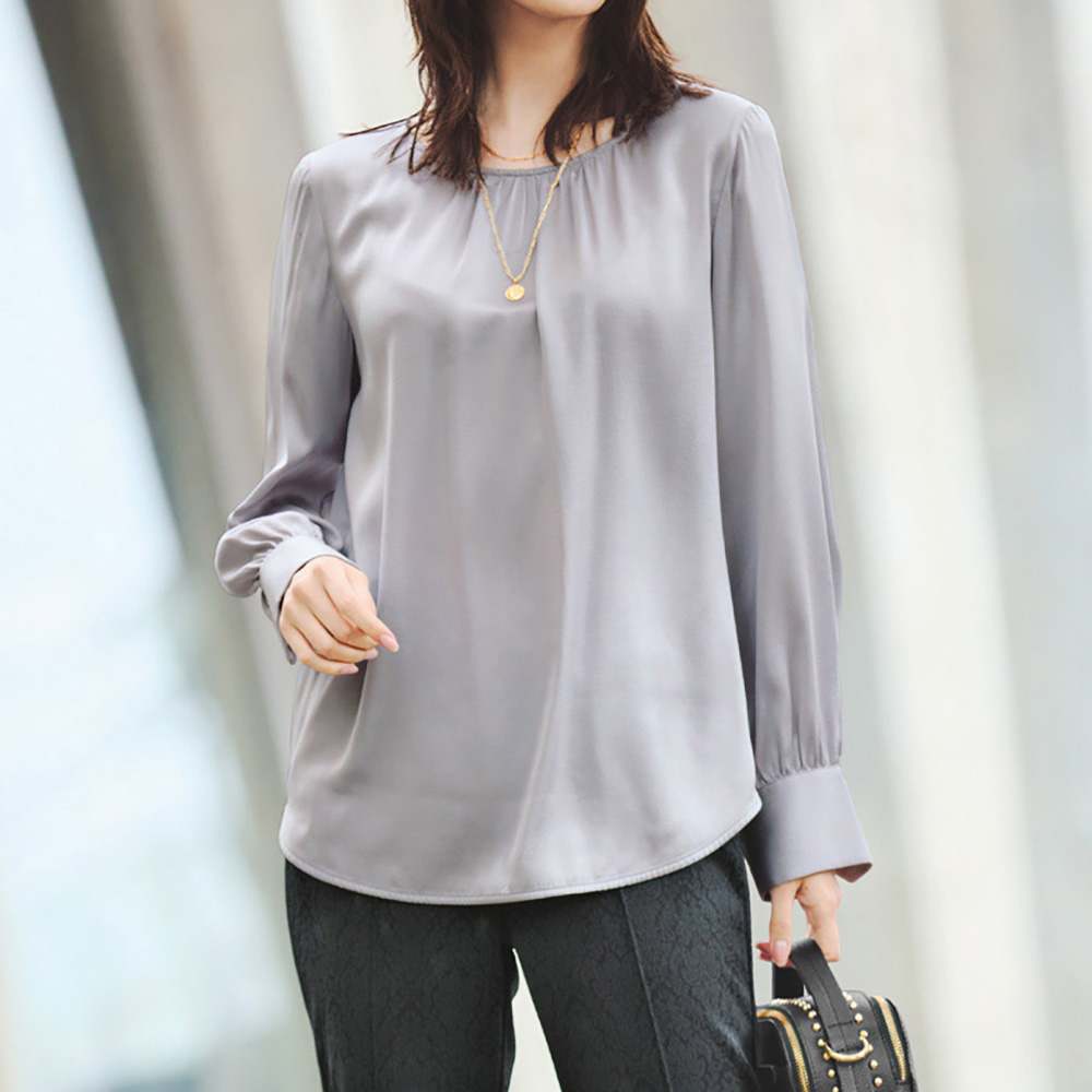 UVカット 洗えるシルクブラウス 通販 - ディノス