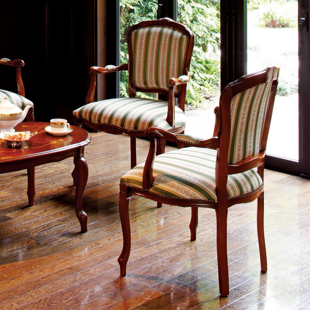 モンチッチ】ダイニングチェア イタリア製 肘あり① モンチッチ様専用