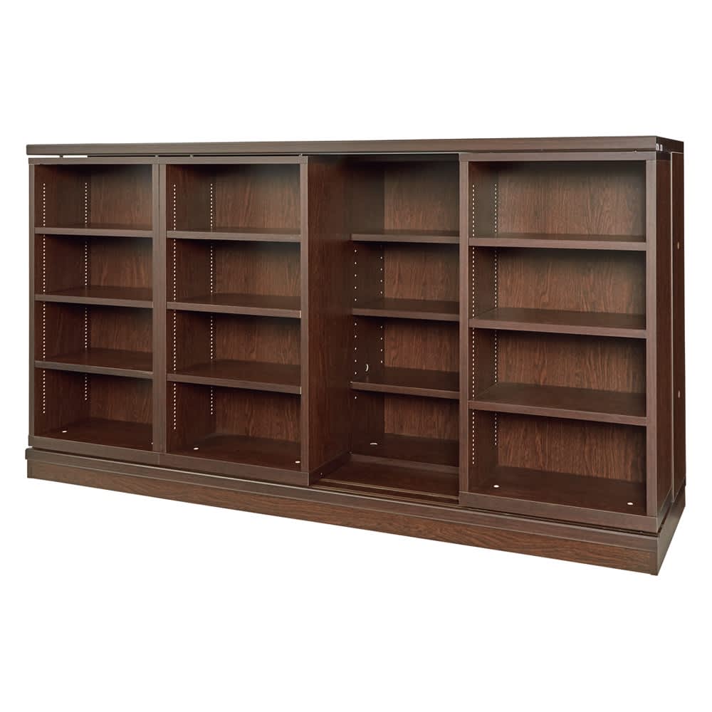 大きい本棚① 木製 ダークブラウン 幅90cm 高224cm 1個 匿名配送