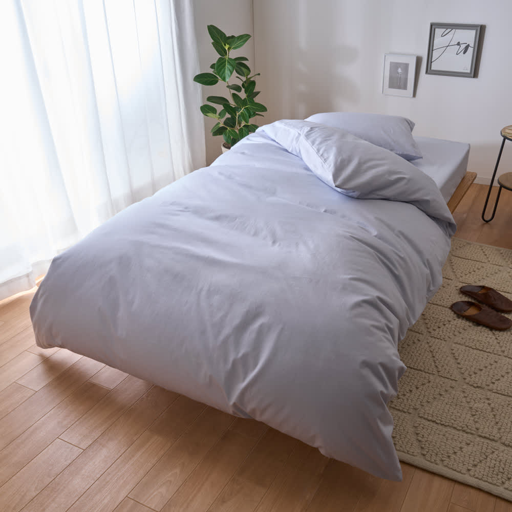 綿100％生地のダニゼロックシーツ＆カバー ピローケース（普通判・同色