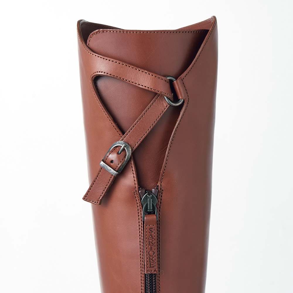 SARTORE/サルトル バックファスナーロングブーツ（イタリア製） 通販