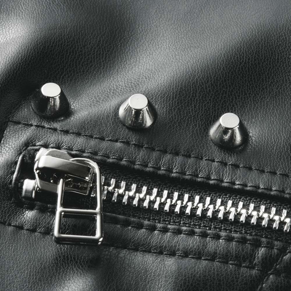 レザー調 スタッズ付き ライダースジャケット 通販 - ディノス