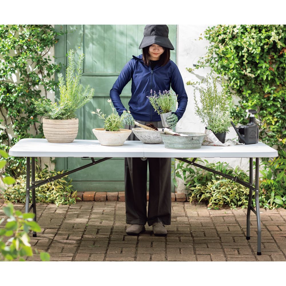 折りたたみ作業台シリーズ ホワイトテーブル180 通販 - ディノス