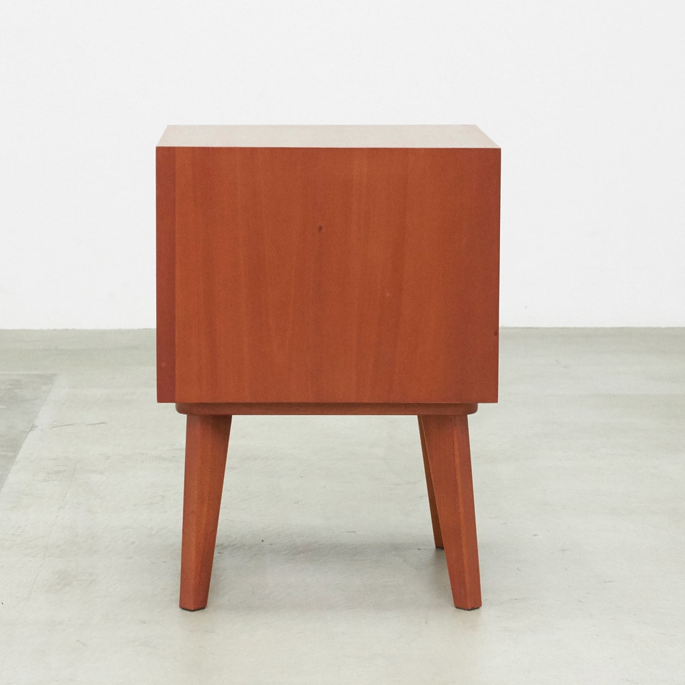 北欧ヴィンテージ風Vカットデザイン サイドテーブル・サイドチェスト