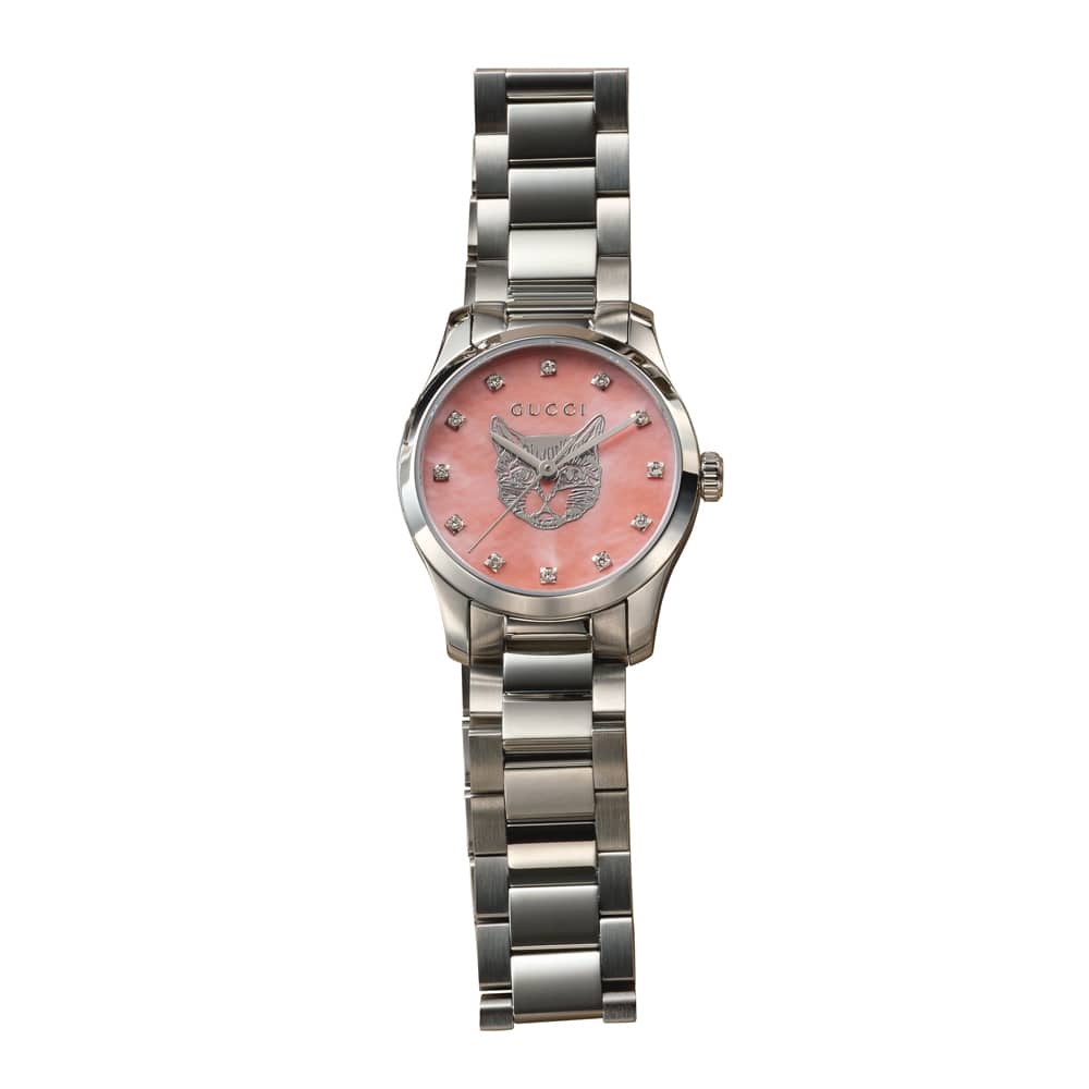 GUCCI/グッチ Gタイムレス キャット （ピンク・ダイヤ入） 通販 - ディノス