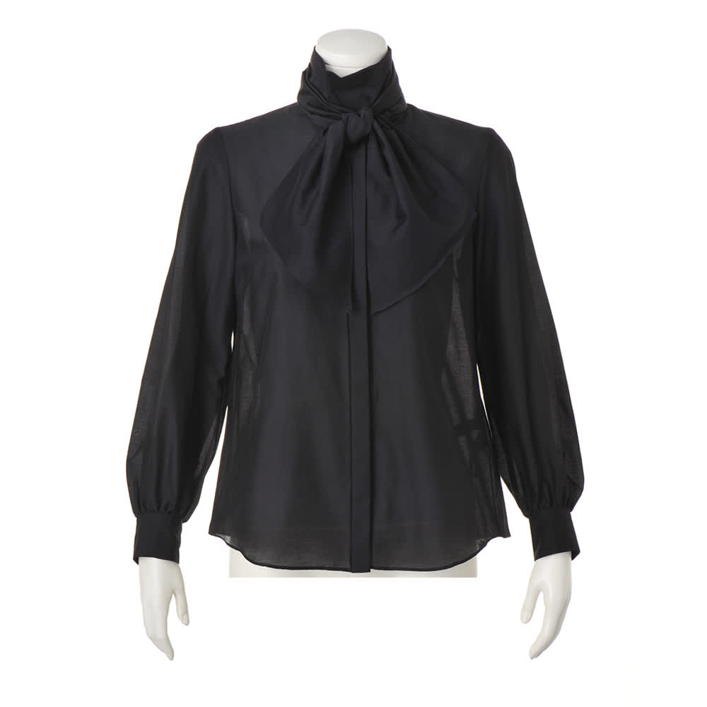 コットンシルク ボウタイ ブラウス 通販 - ディノス