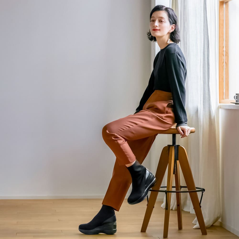 orMORe ＋ロングレッグニットブーツ 通販 - ディノス