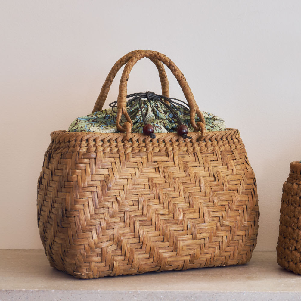 Fabric by ベストオブモリス 山葡萄のかごバッグ 交差編み 通販 - ディノス