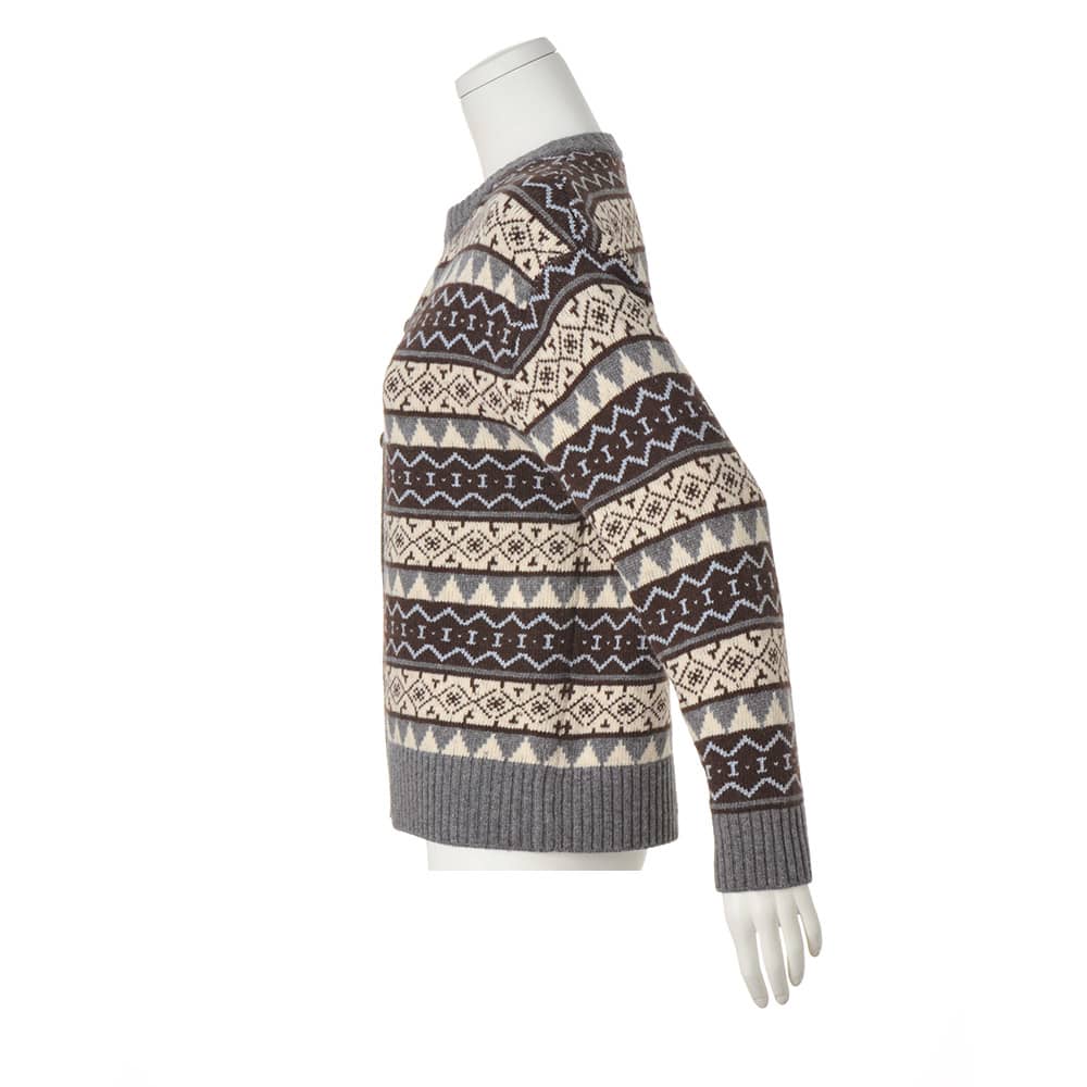 ノルディック柄ジャカード カーディガン 通販 - ディノス