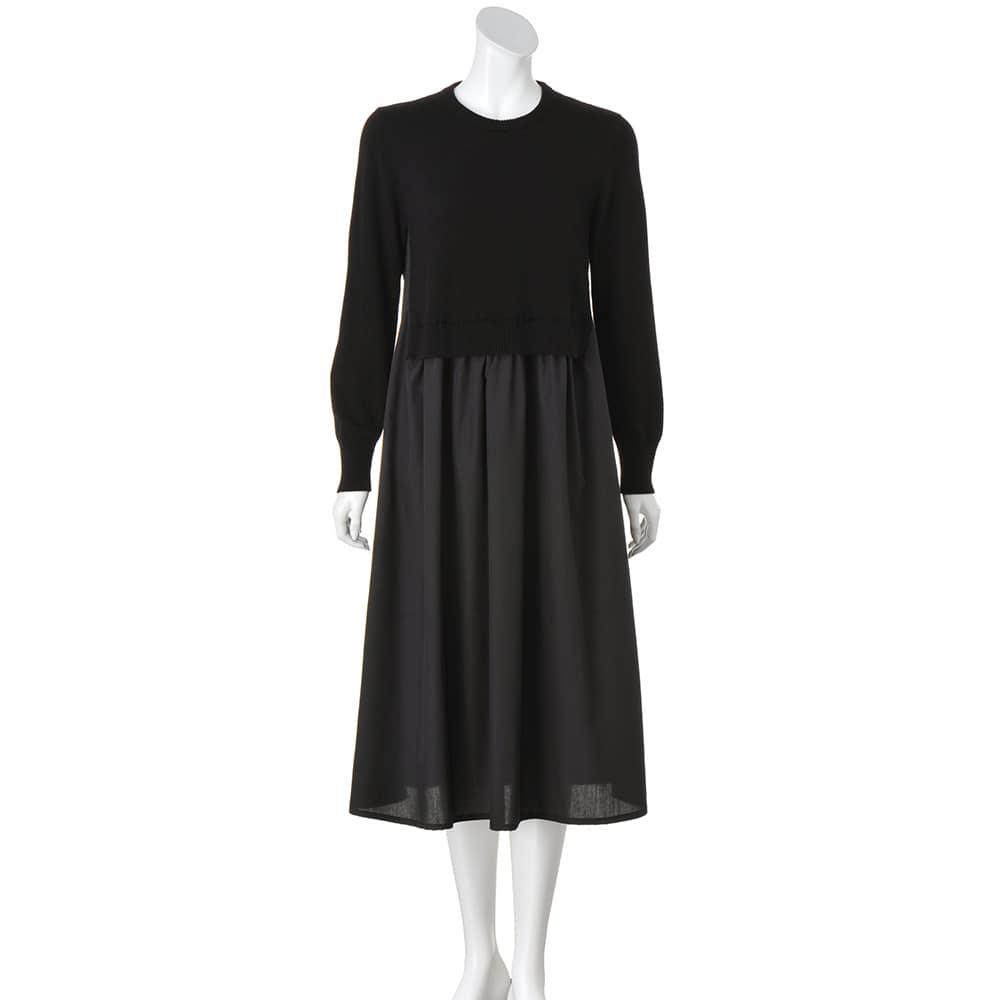 異素材ドッキングワンピース 通販 - ディノス