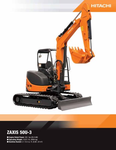 ZX50U-3 - Deere-Hitachi Construction Machinery - PDF Catalogs