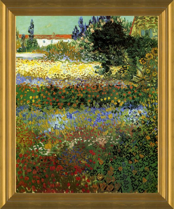 Art Prints of Garden with Flowers, No. 2, 1888 by Van Gogh