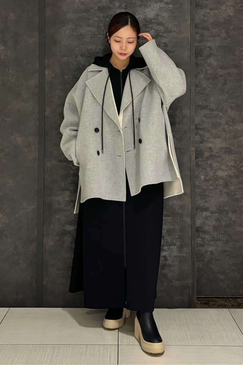 ADORE/アドーア｜人気シリーズ 『カシミヤ混2TONEリバーコート』｜エル