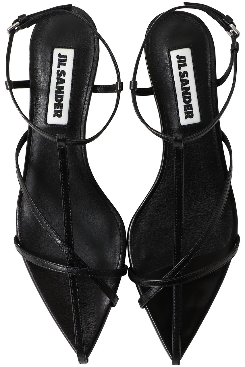 JIL SANDER(ジル サンダー)｜ハイサンダル/ブラック の通販｜ELLESHOP