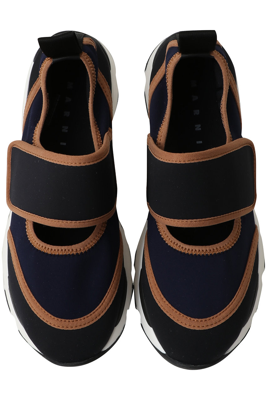 MARNI(マルニ)｜メリージェーンスニーカー/ダークブルー×ブラック の