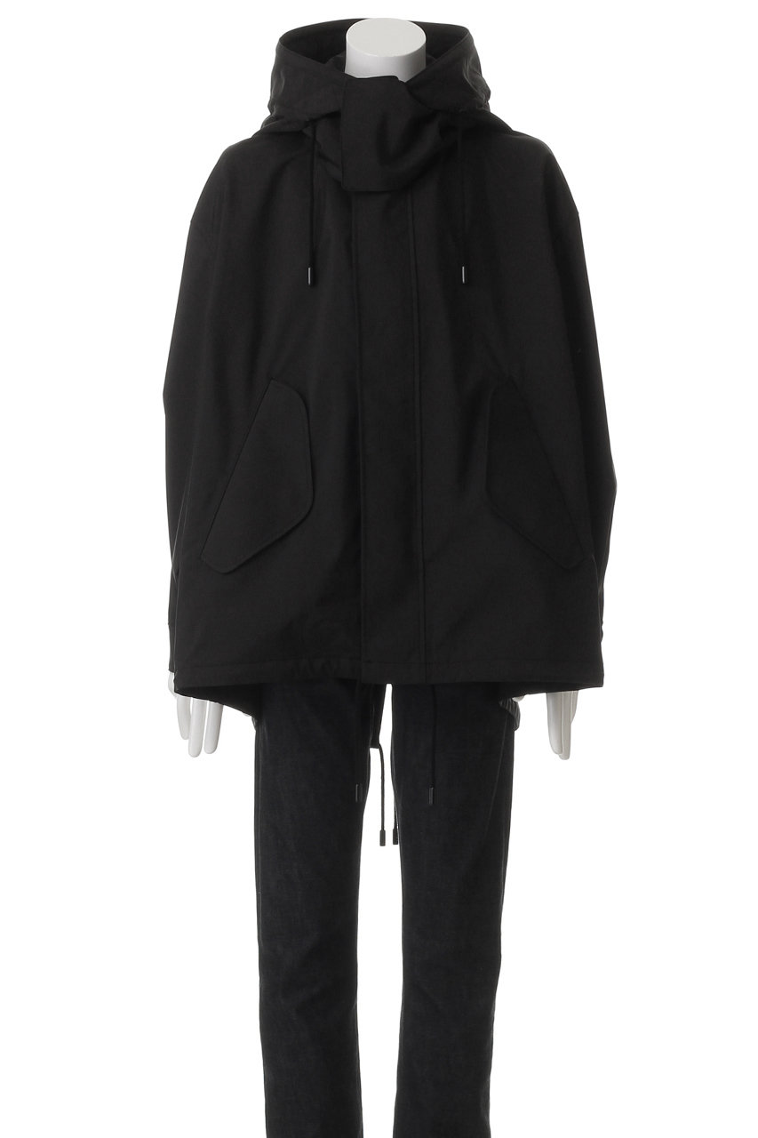 THE RERACS(ザ・リラクス)｜【MEN】ルーズモッズコート/ブラック の