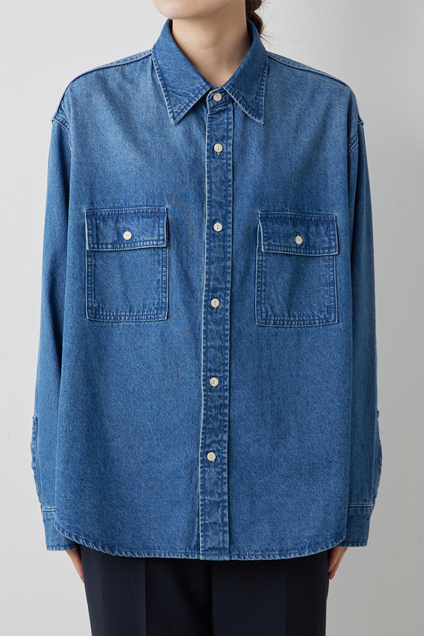 GALLARDAGALANTE(ガリャルダガランテ)｜デニムシャツ/ブルー の通販