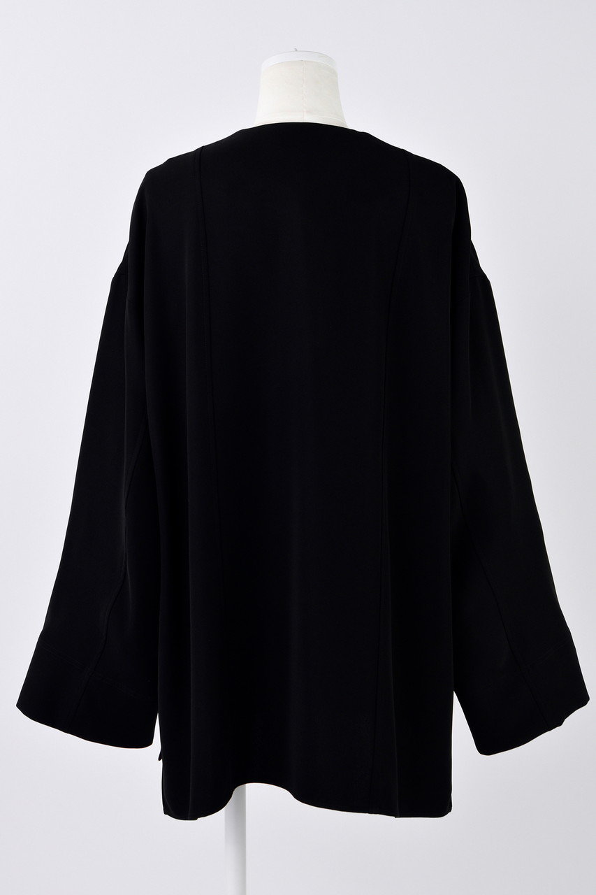 ENFOLD(エンフォルド)｜PEツイル ダブルBOX JK/ジャケット/ブラック の